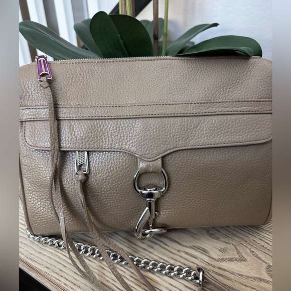 REBECCA MINKOFF Leather Crossbody Bag in Sandrift - Picture 2 of 11